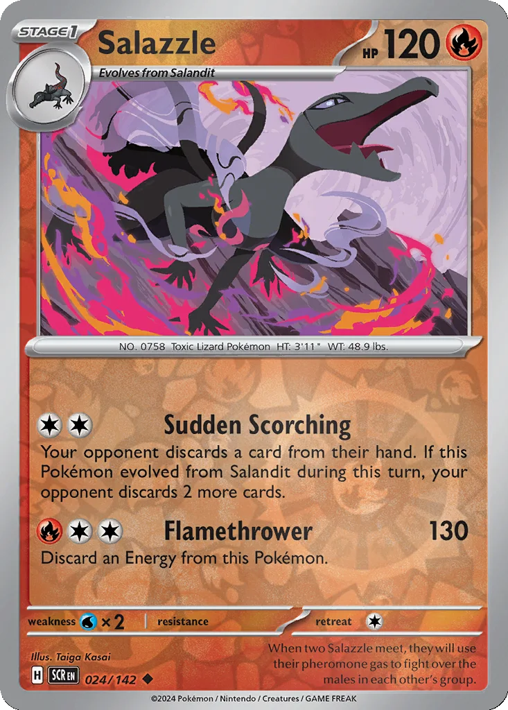 Salazzle 024/142 Stellar Crown (Reverse holo)