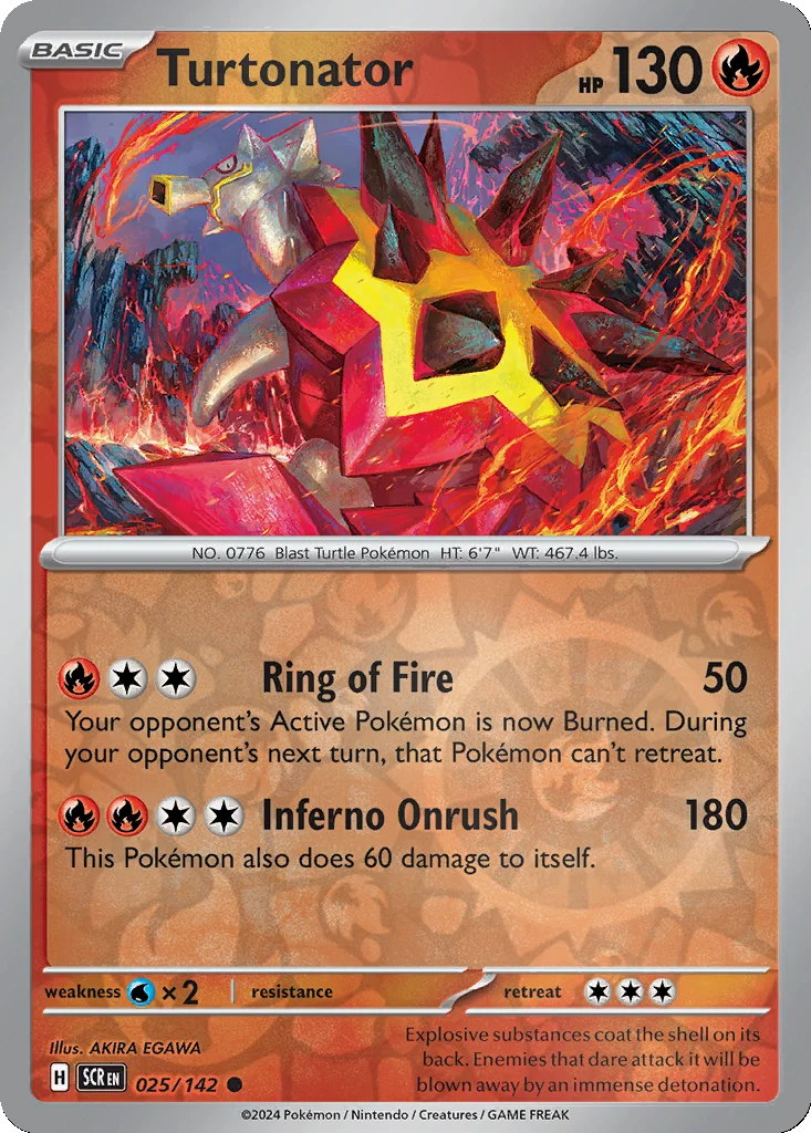 Turtonator 025/142 Stellar Crown (Reverse holo)