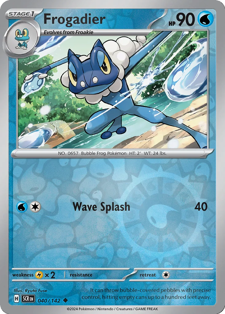 Frogadier 040/142 Stellar Crown (Reverse holo)