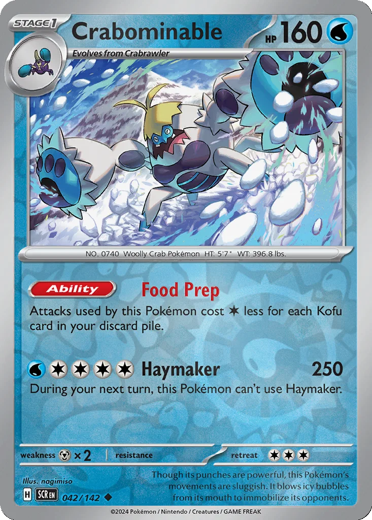 Crabominable 042/142 Stellar Crown (Reverse holo)