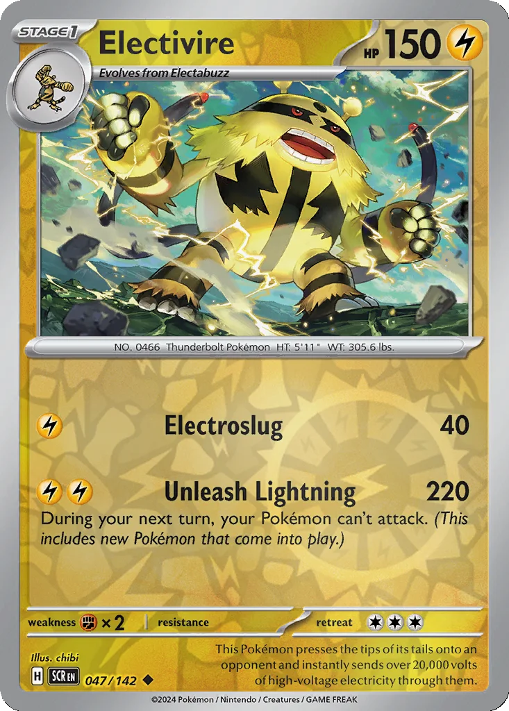 Electivire 047/142 Stellar Crown (Reverse holo)