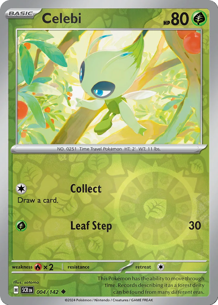 Celebi 004/142 Stellar Crown (Reverse holo)