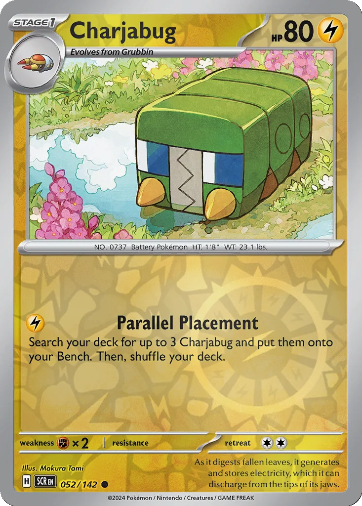 Charjabug 052/142 Stellar Crown (Reverse holo)