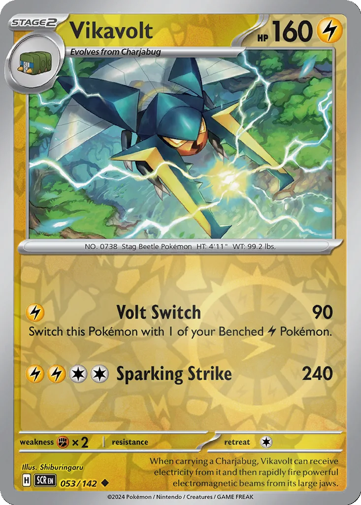 Vikavolt 053/142 Stellar Crown (Reverse holo)