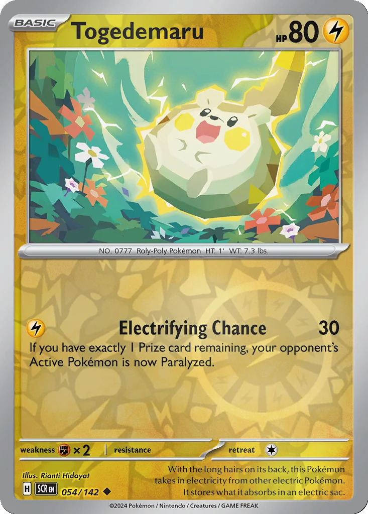 Togedemaru 054/142 Stellar Crown (Reverse holo)