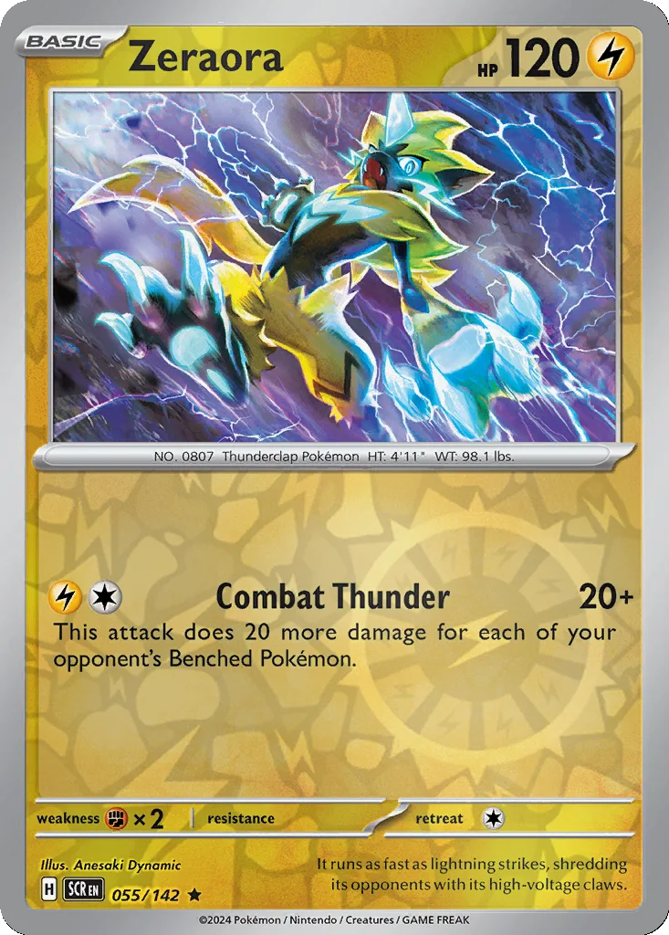 Zeraora 055/142 Stellar Crown (Reverse holo)