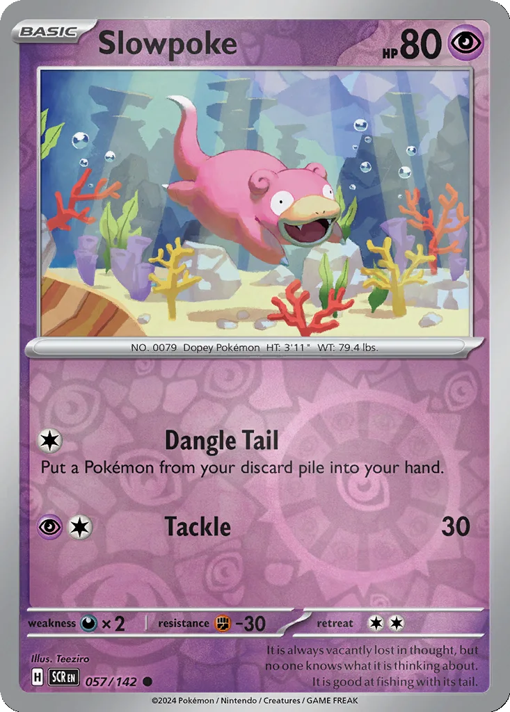 Slowpoke 057/142 Stellar Crown (Reverse holo)