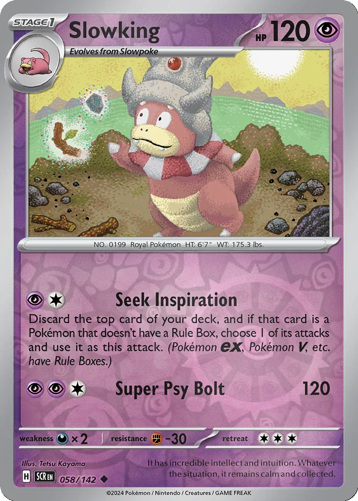 Slowking 058/142 Stellar Crown (Reverse holo)