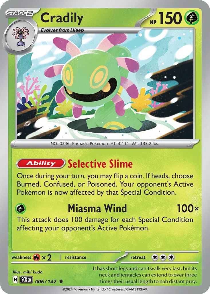 Cradily 006/142 Stellar Crown (Holo)