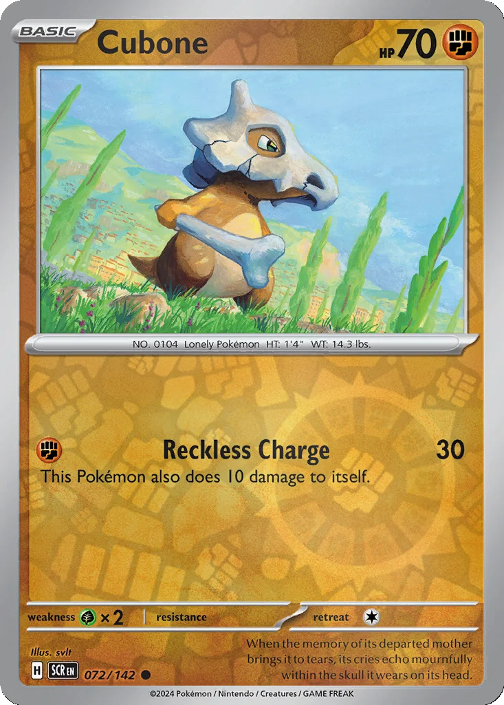 Cubone 072/142 Stellar Crown (Reverse holo)