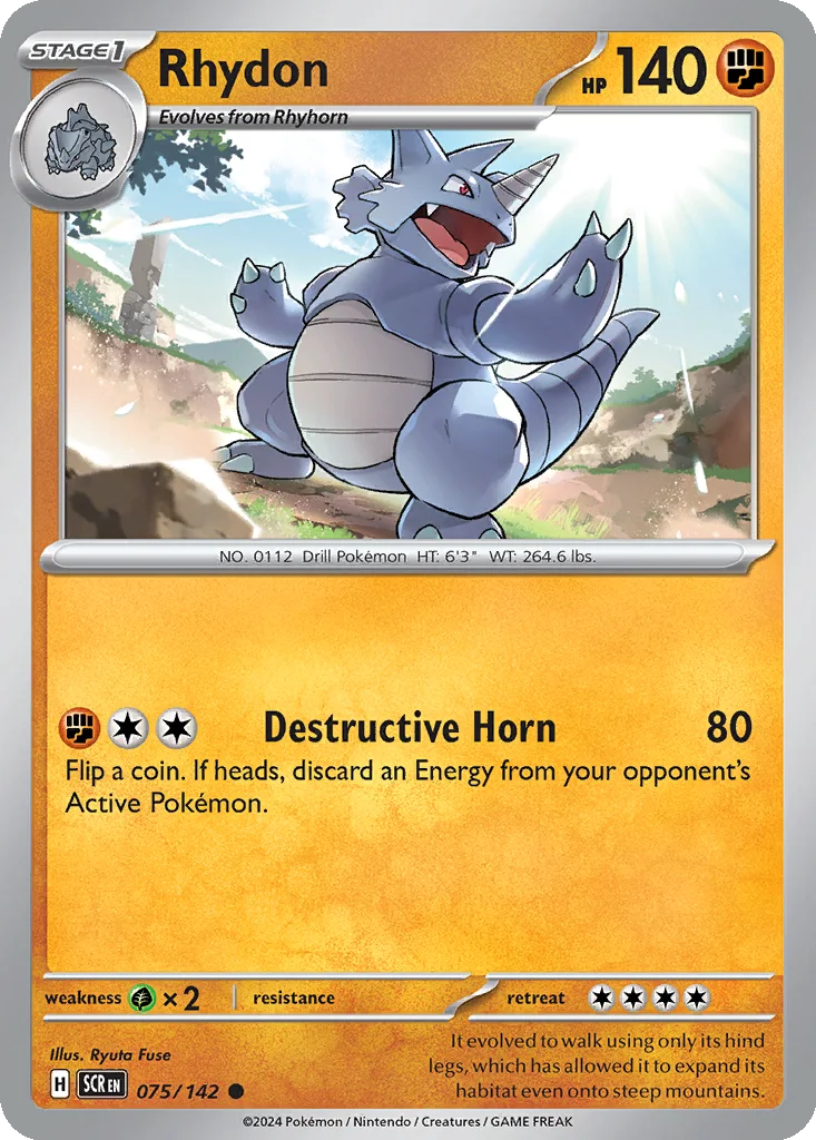 Rhydon 075/142 Stellar Crown (Normal)