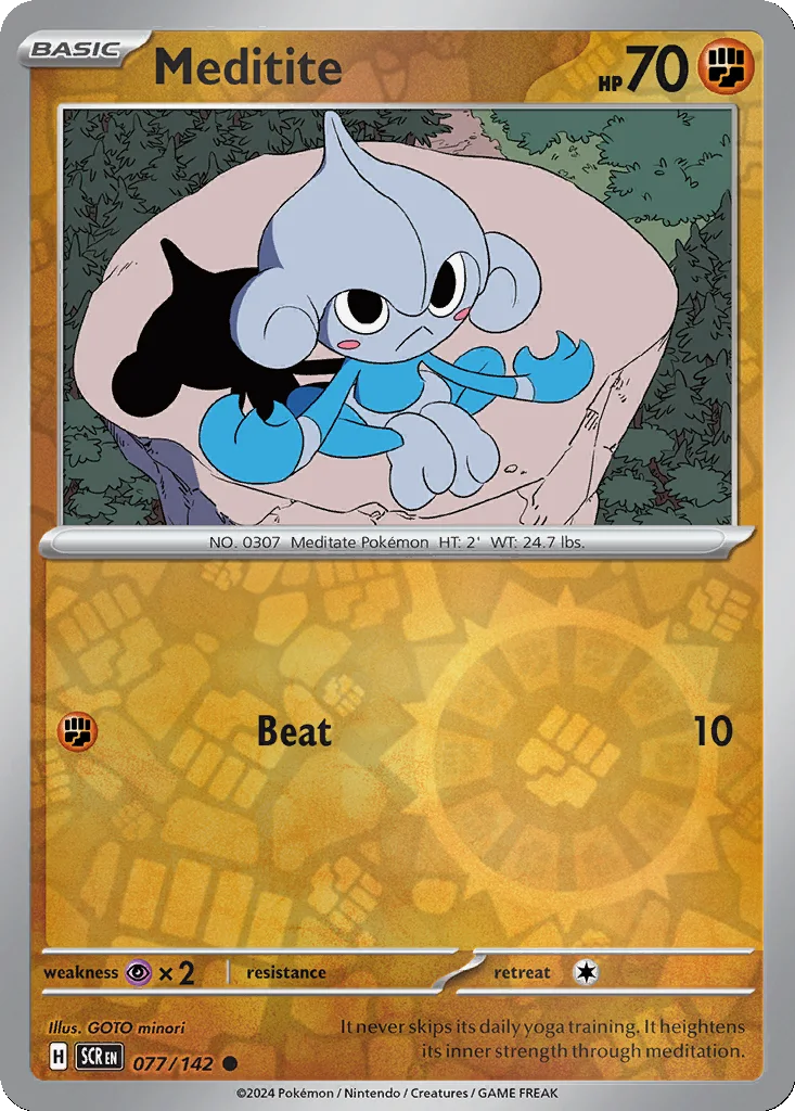 Meditite 077/142 Stellar Crown (Reverse holo)