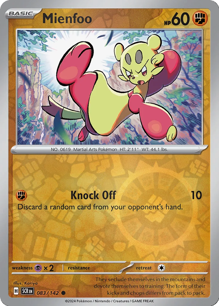 Mienfoo 083/142 Stellar Crown (Reverse holo)