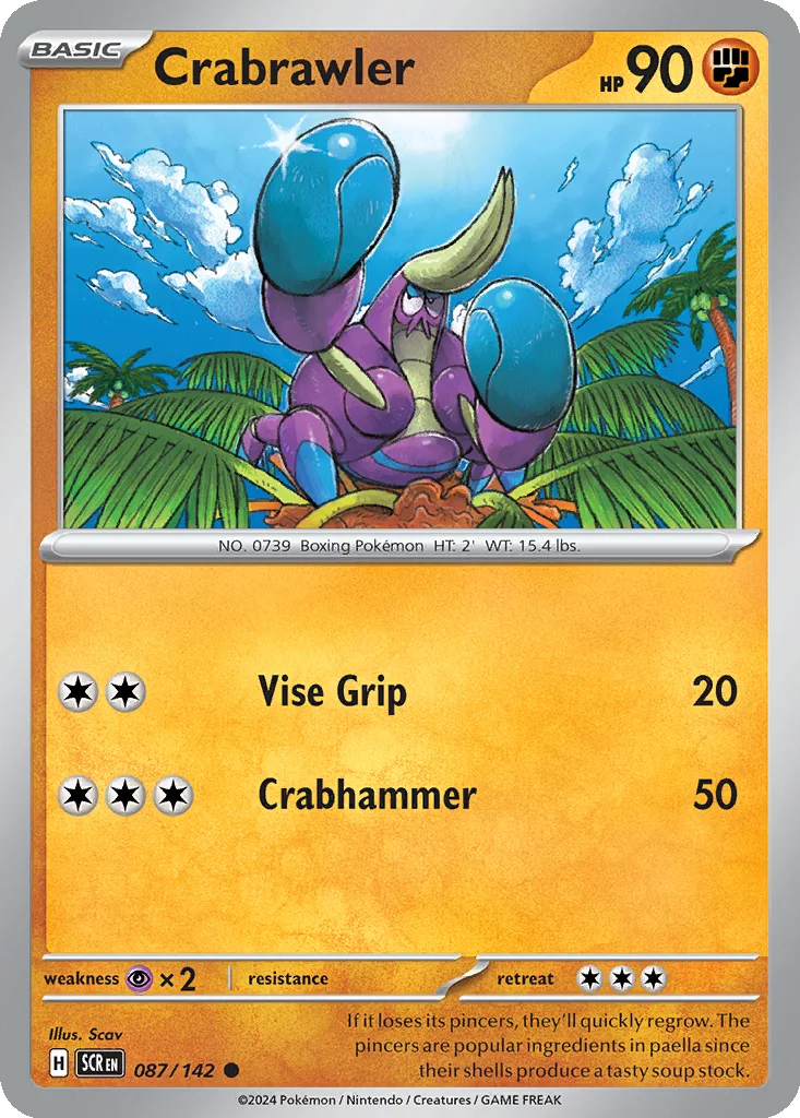 Crabrawler 087/142 SV07: Stellar Crown (Normal)