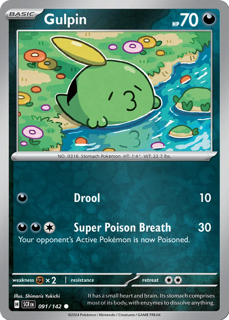 Gulpin 091/142 Stellar Crown (Reverse holo)