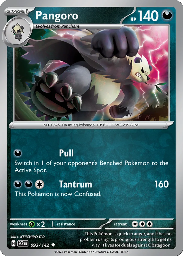 Pangoro 093/142 Stellar Crown (Reverse holo)