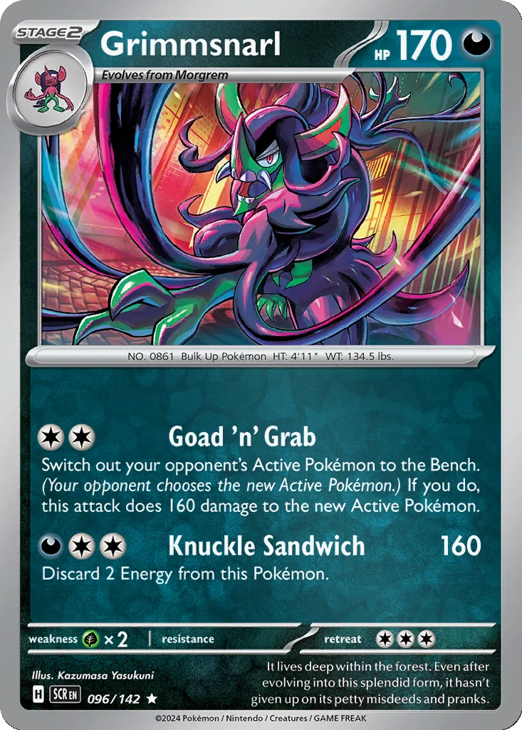 Grimmsnarl 096/142 Stellar Crown (Reverse holo)