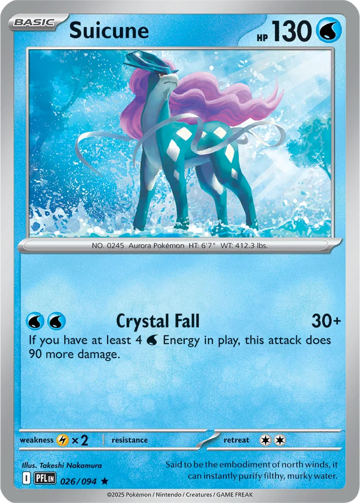 Suicune 026/094 Phantasmal Flames (Asia Promo)