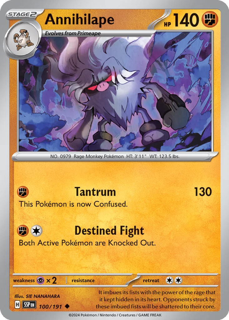 Annihilape 100/191 SV08: Surging Sparks (Normal)