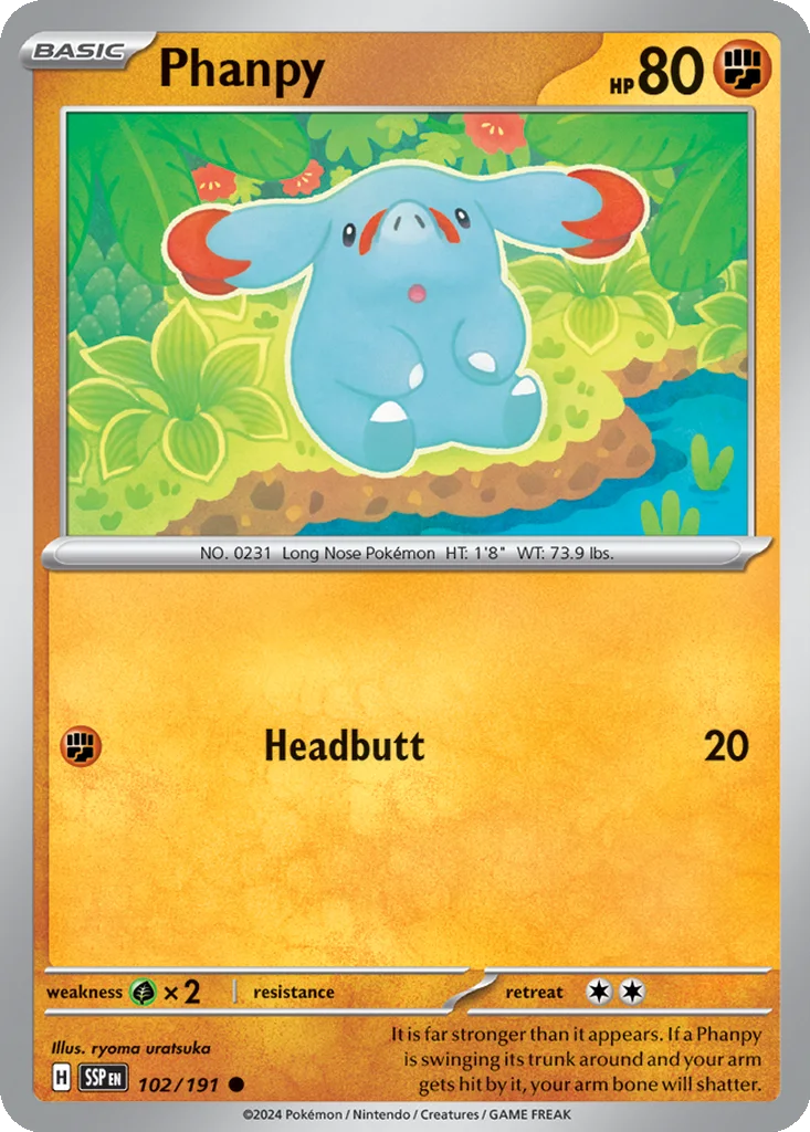 Phanpy 102/191 SV08: Surging Sparks (Normal)