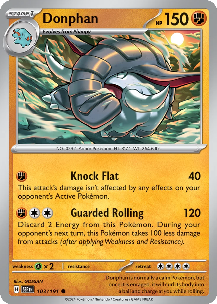 Donphan 103/191 SV08: Surging Sparks (Normal)