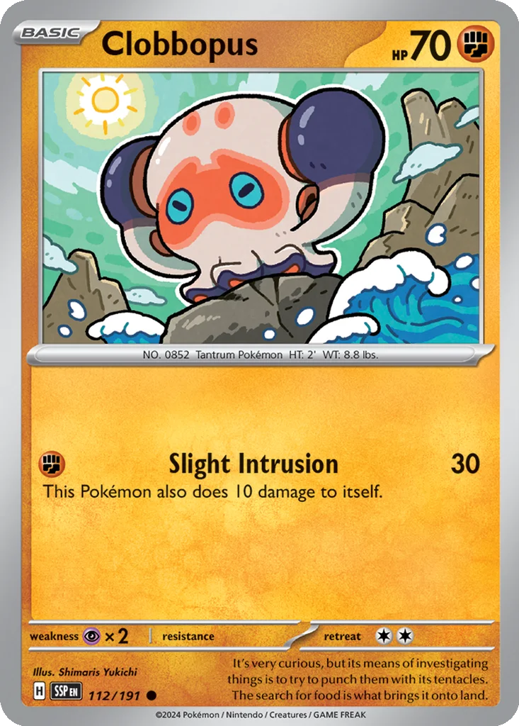 Clobbopus 112/191 SV08: Surging Sparks (Normal)
