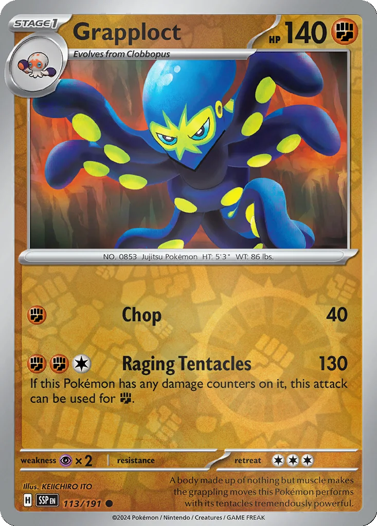 Grapploct 113/191 Surging Sparks (Reverse holo)