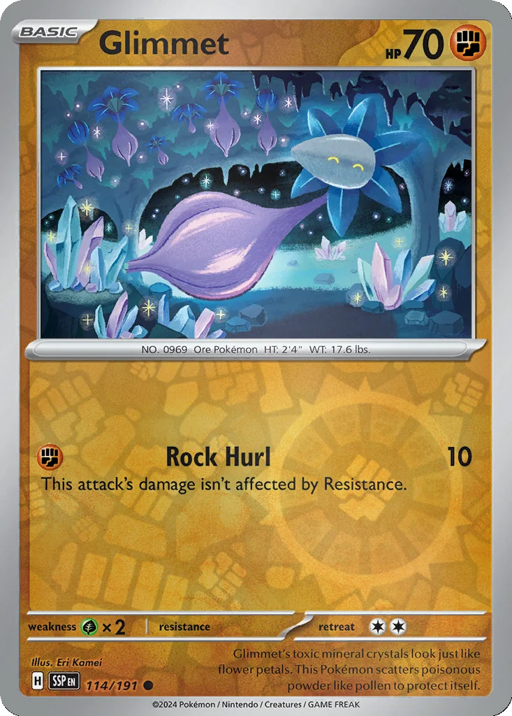 Glimmet 114/191 Surging Sparks (Reverse holo)