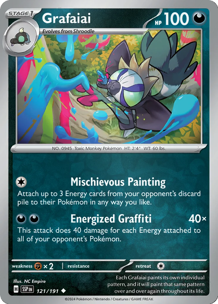Grafaiai 121/191 Surging Sparks (Reverse holo)