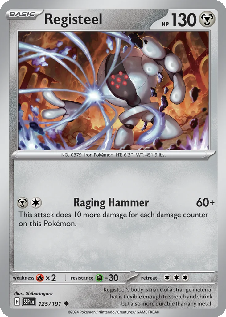 Registeel 125/191 SV08: Surging Sparks (Normal)