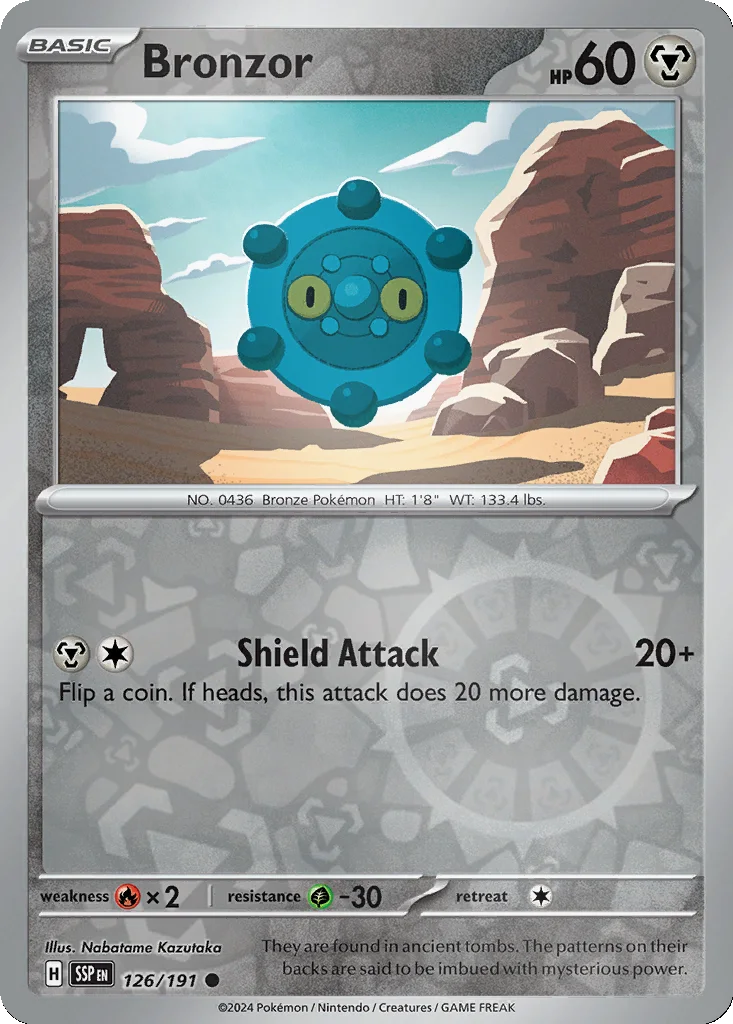 Bronzor 126/191 SV08: Surging Sparks (Reverse holo)