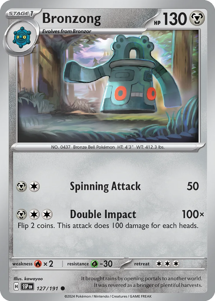 Bronzong 127/191 SV08: Surging Sparks (Normal)