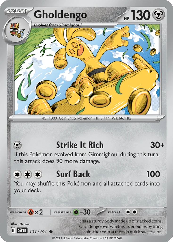 Gholdengo 131/191 SV08: Surging Sparks (Normal)