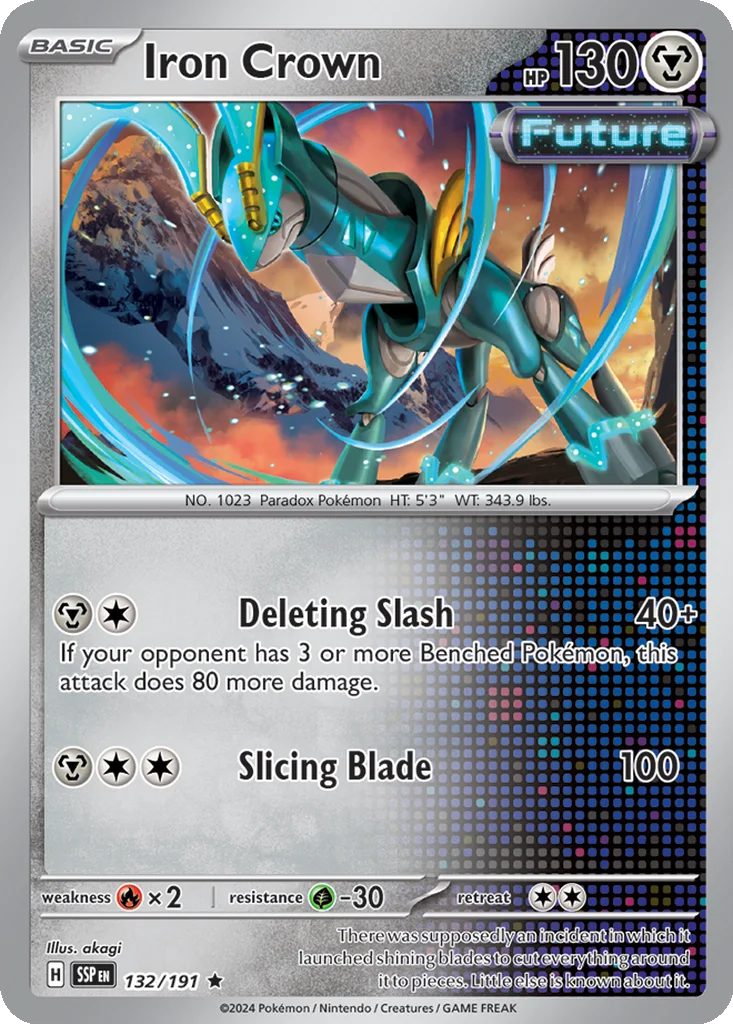 Iron Crown 132/191 SV08: Surging Sparks (Holo)