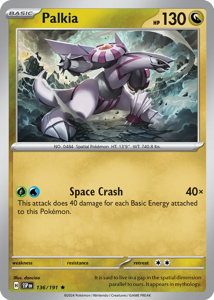 Palkia 136/191 SV08: Surging Sparks (Holo)
