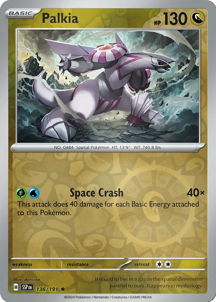 Palkia 136/191 Surging Sparks (Reverse holo)