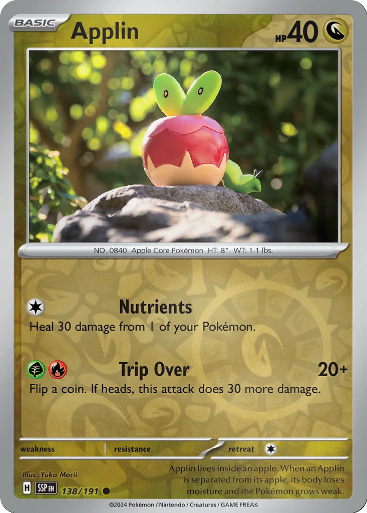 Applin 138/191 SV08: Surging Sparks (Reverse holo)
