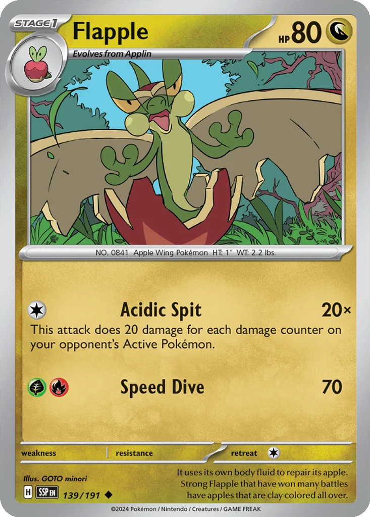 Flapple 139/191 SV08: Surging Sparks (Normal)