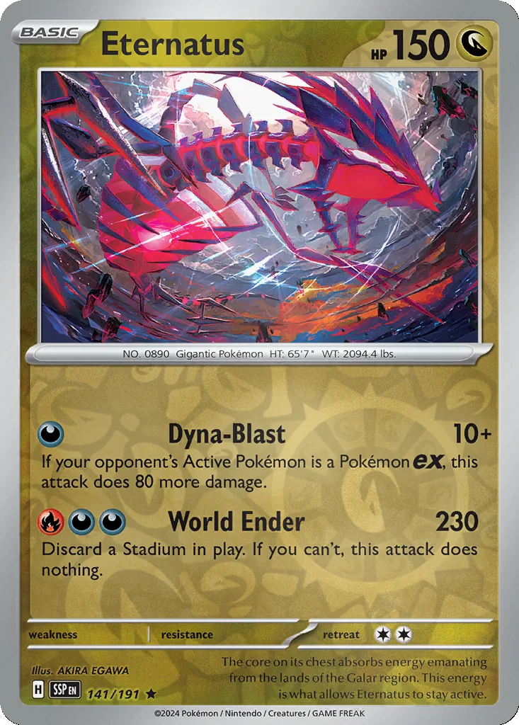 Eternatus 141/191 SV08: Surging Sparks (Reverse holo)