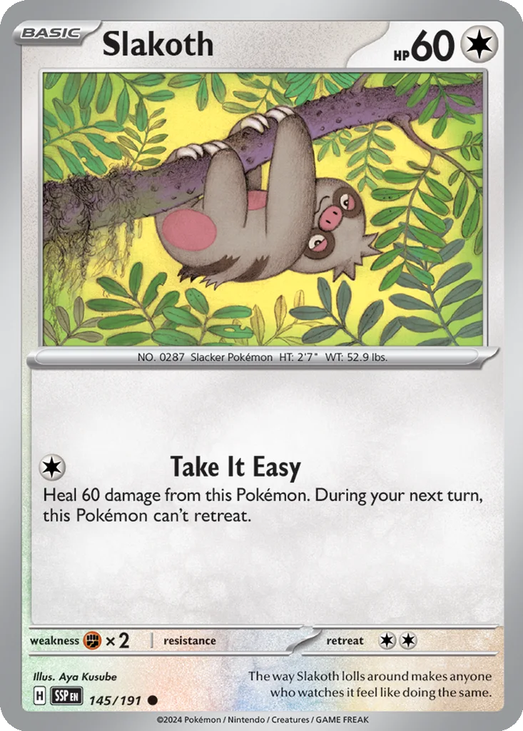 Slakoth 145/191 SV08: Surging Sparks (Normal)