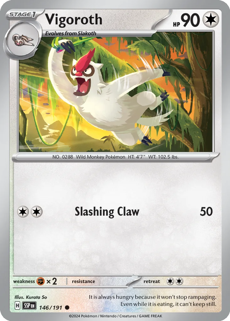 Vigoroth 146/191 SV08: Surging Sparks (Normal)