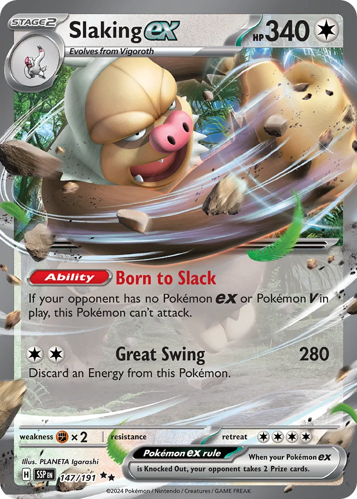 Slaking ex 147/191 SV08: Surging Sparks (Holo)