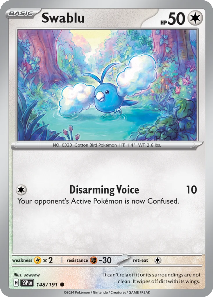 Swablu 148/191 SV08: Surging Sparks (Normal)