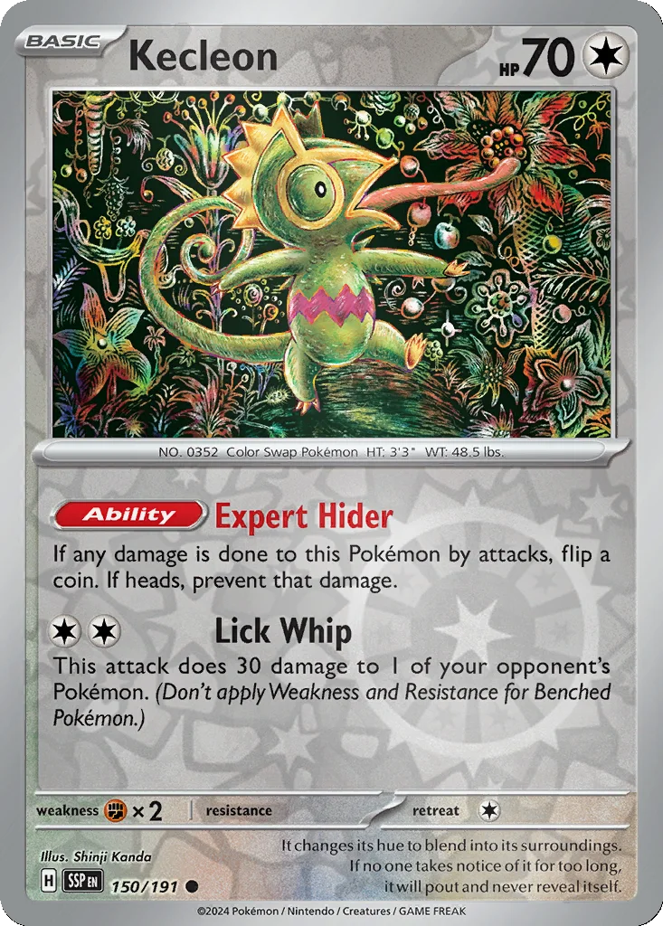 Kecleon 150/191 SV08: Surging Sparks (Reverse holo)