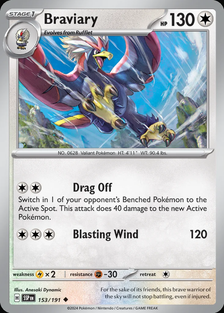 Braviary 153/191 SV08: Surging Sparks (Normal)