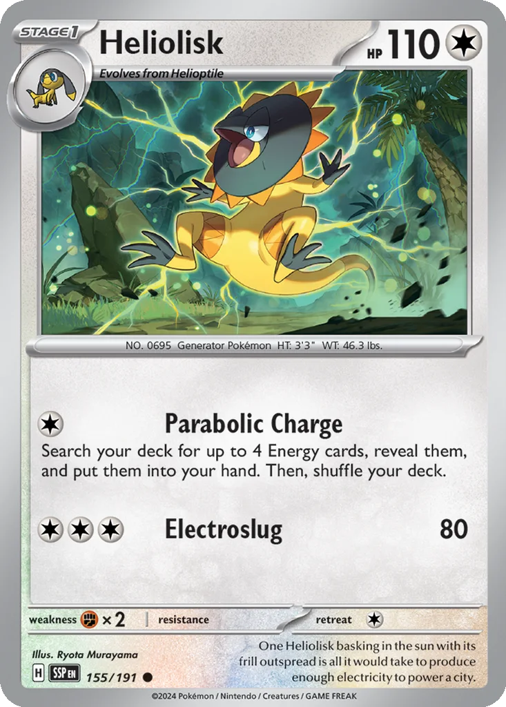 Heliolisk 155/191 SV08: Surging Sparks (Normal)