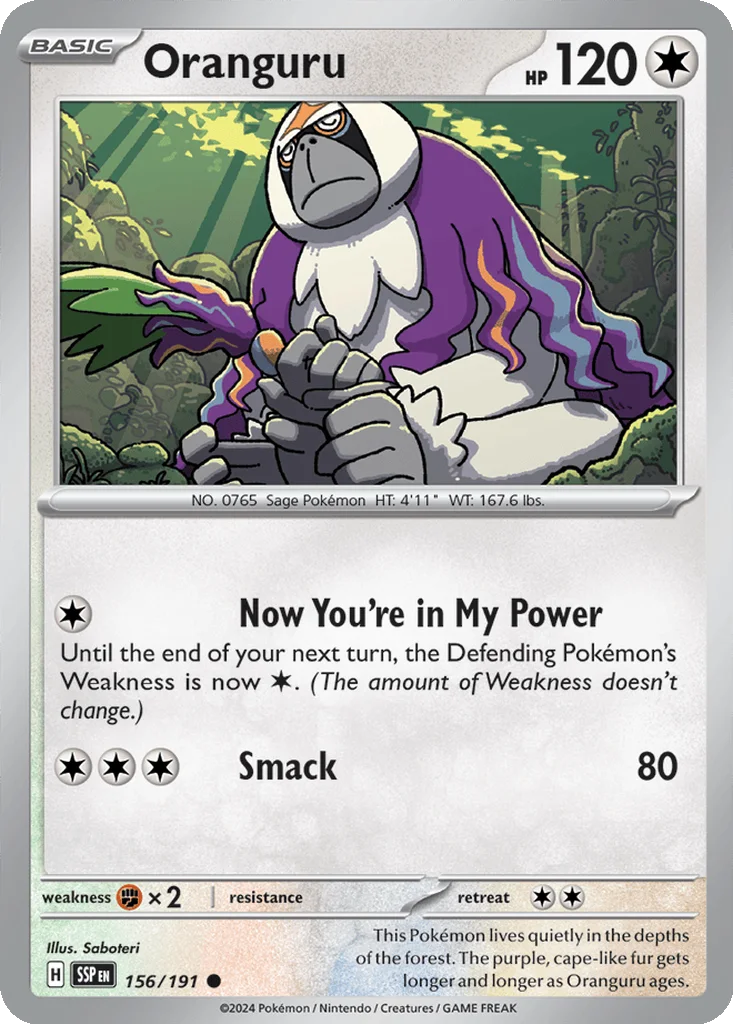 Oranguru 156/191 SV08: Surging Sparks (Normal)