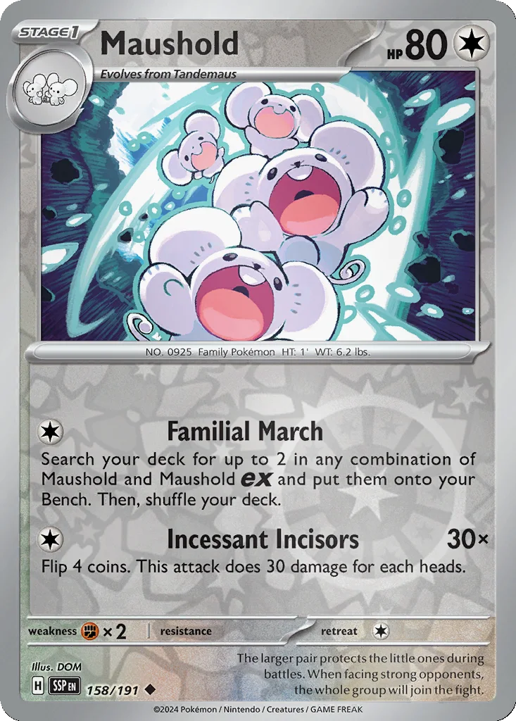 Maushold 158/191 Surging Sparks (Reverse holo)