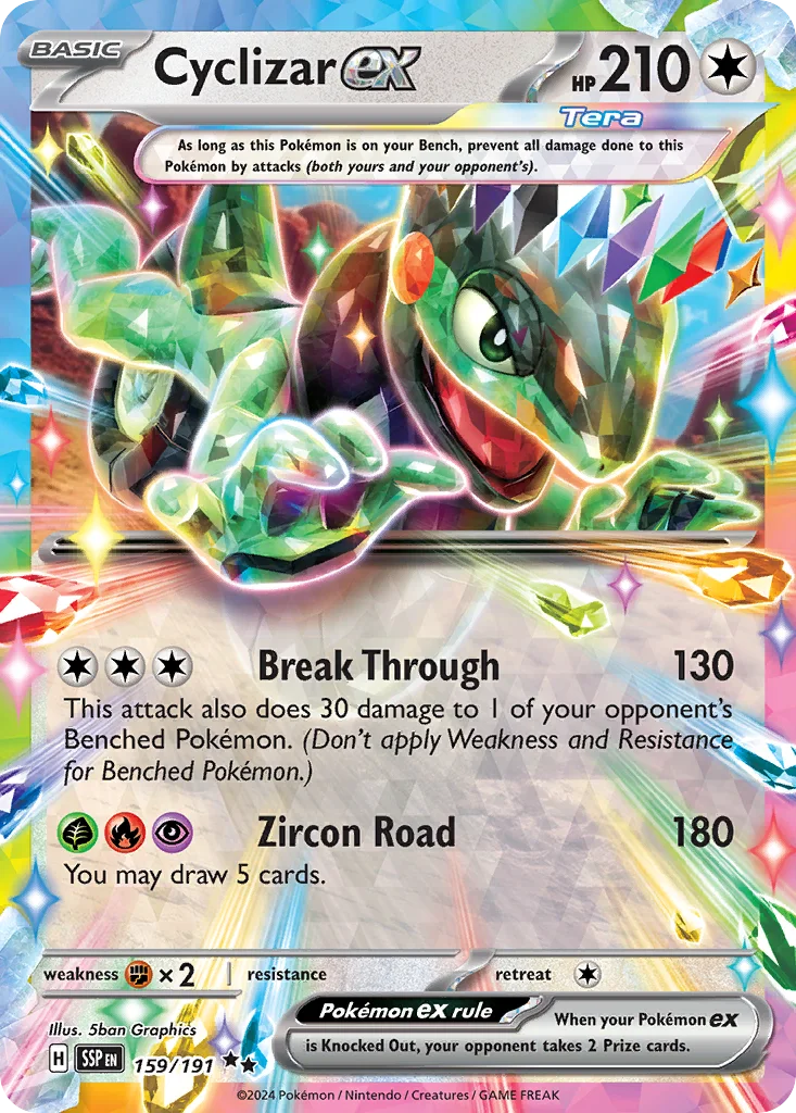 Cyclizar ex 159/191 SV08: Surging Sparks (Holo)