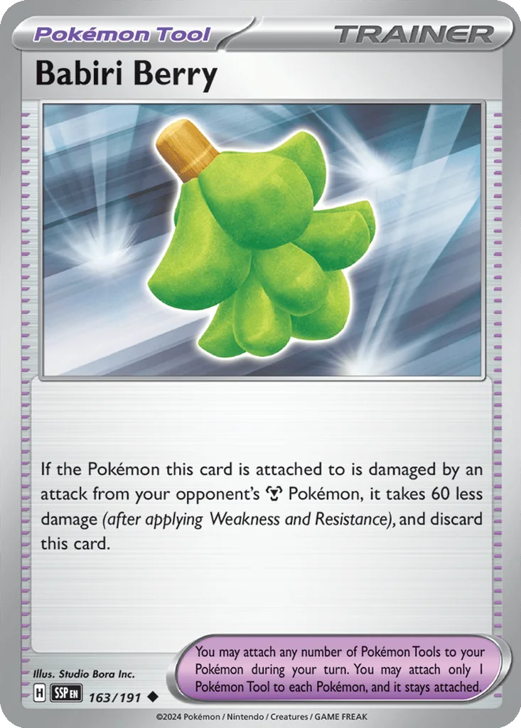 Babiri Berry 163/191 SV08: Surging Sparks (Normal)